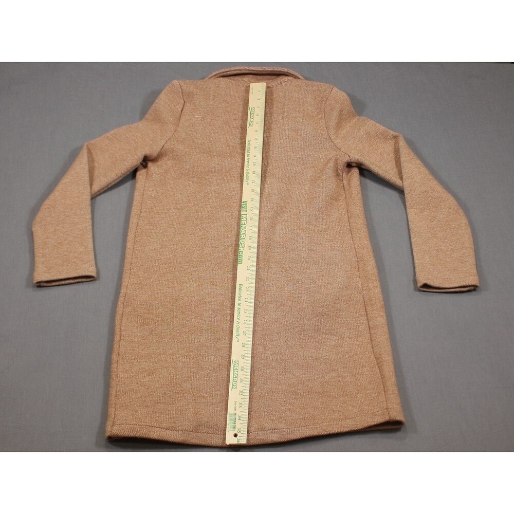 Thread & Supply KENZIE COAT 1 Button Cashmere Blend Tan Sz S New With Tags - Picture 4 of 10